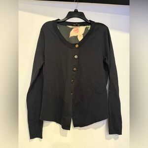 Ted Baker Floral Back Print Cardigan Size 3 US8